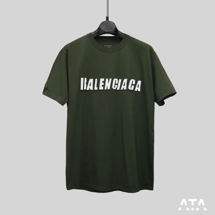 تیشرت مردانه بالنسیاگا balenciaga برجسته رنگ سبز سایز بزرگ
