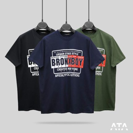 تیشرت سایز بزرگ مردانه طرح دار bronxboy
