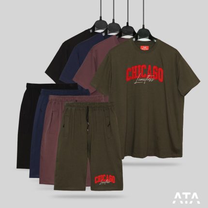 ست تیشرت شلوارک سایز بزرگ Chicago