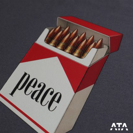 تی شرت طرح ماربرو marlboro فشنگ و صلح peace سایز بزرگ