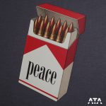تی شرت طرح ماربرو marlboro فشنگ و صلح peace سایز بزرگ