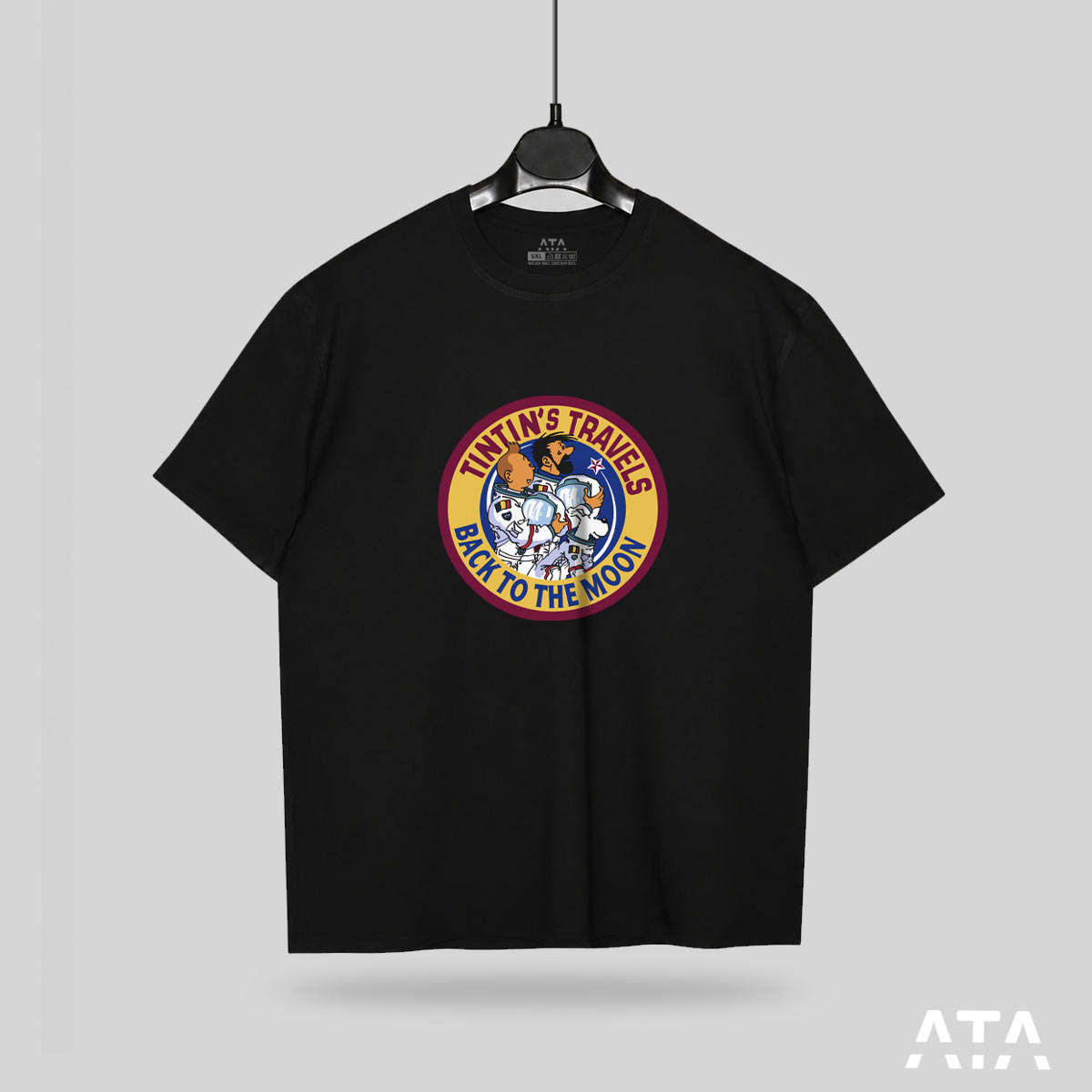 tintin-space-tshirt2 تیشرت تن تن فضانورد - Image 1